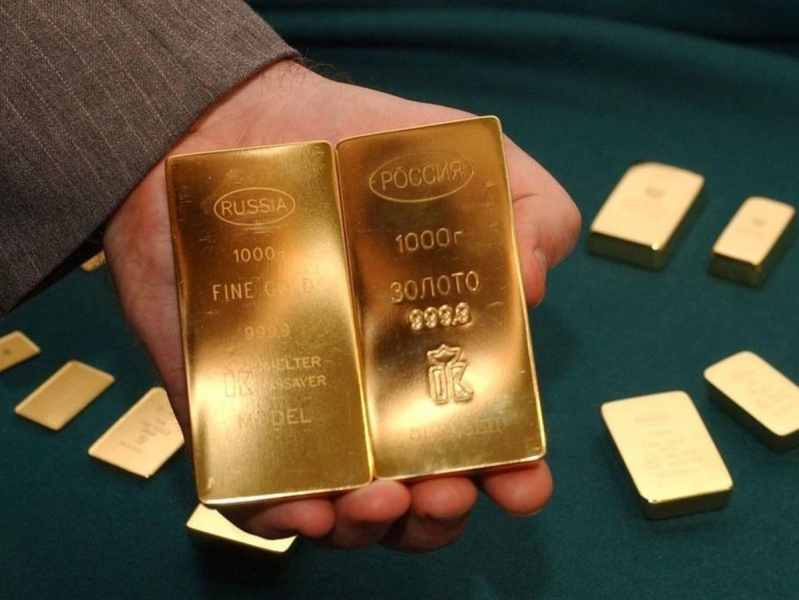 The tax for individuals on the purchase of gold bars has been abolished in Russia